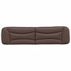 vidaXL Coussin de t&ecirc;te de lit Hvar marron 200 cm similicuir
