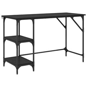 vidaXL Bureau Ch&ecirc;ne noir 120 x 50 x 75 cm Bois d'ing&eacute;nierie