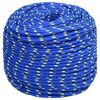 vidaXL Corde de bateau Bleu 8 mm 250 m Polypropyl&egrave;ne