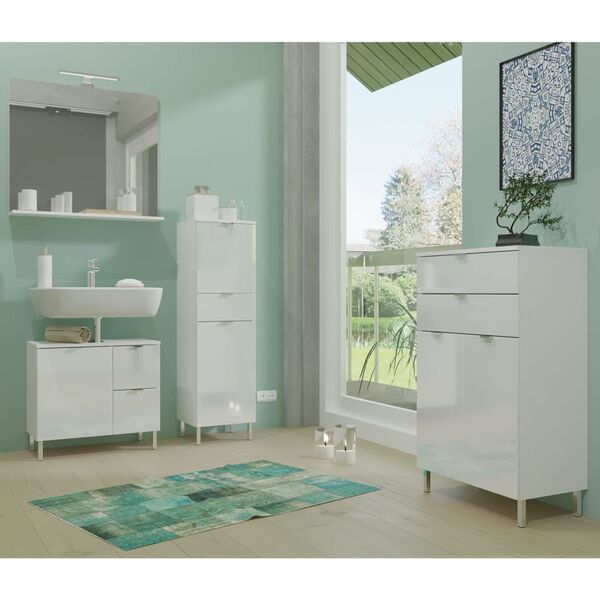 Germania Armoire de plancher sous-lavabo GW-Mauresa 34x60x56 cm Blanc