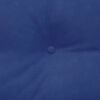 vidaXL Coussin de Dos Bleu police 100 x 24 x 50 cm Velours