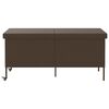 vidaXL Bo&icirc;te rangement jardin roues marron 160x55x75 cm r&eacute;sine tress&eacute;e