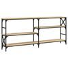 vidaXL Table console ch&ecirc;ne sonoma 180x29x76,5 cm bois d'ing&eacute;nierie