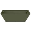 vidaXL Cache-pot de jardin Vert olive 50 x 50 x 15 cm