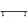 vidaXL Lit de camping pliant 2 pcs Bleu 210 x 80 x 46 cm Tissu Oxford
