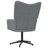 vidaXL Chaise de relaxation Gris clair Tissu