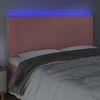 vidaXL T&ecirc;te de lit &agrave; LED Rose 160x5x118/128 cm Velours