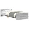 vidaXL Cadre de lit avec t&ecirc;te de lit Sonoma gris 80 x 200 cm