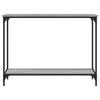 vidaXL Table console sonoma gris 101x30,5x75 cm bois d'ing&eacute;nierie