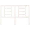 vidaXL T&ecirc;te de lit Blanc 126x4x100 cm Bois massif de pin