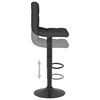 vidaXL Tabourets de bar lot de 2 noir tissu