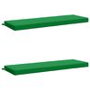 vidaXL Coussins de Banc SOEST 2 pc 100 % polyester Vert
