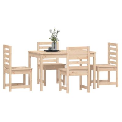 vidaXL Ensemble à manger de jardin 5 pcs bois massif de pin