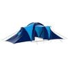 vidaXL Tente de camping Tissu 9 personnes Bleu fonc&eacute; et bleu