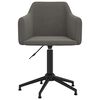 vidaXL Chaises pivotantes &agrave; manger lot de 4 Gris fonc&eacute; Velours