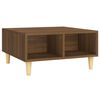 vidaXL Table basse ch&ecirc;ne marron 60x60x30 cm bois d'ing&eacute;nierie