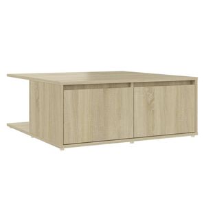 vidaXL Table basse ch&ecirc;ne sonoma 80x80x31 cm bois d'ing&eacute;nierie