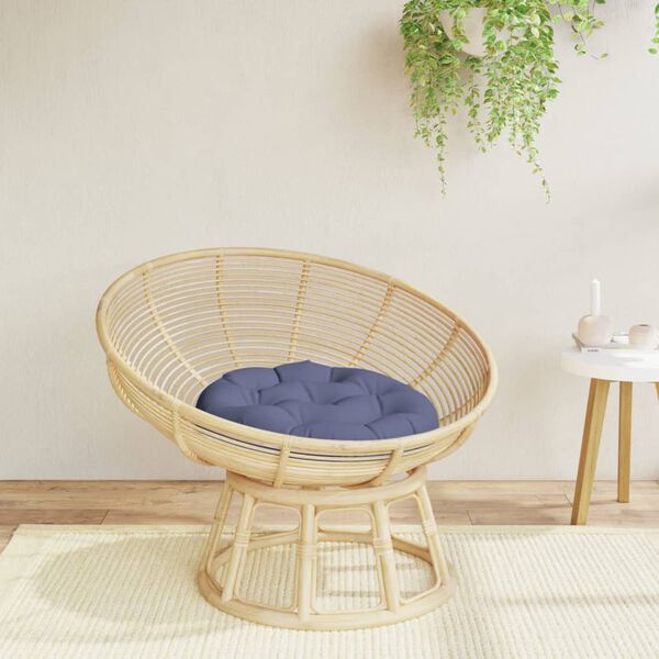 vidaXL Coussin rond bleu marine &Oslash; 60x11 cm tissu oxford