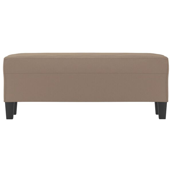 vidaXL Banc Taupe 100x35x41 cm Tissu microfibre