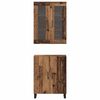 vidaXL Haut Armoire 2 pcs Bois ancien Bois d'ing&eacute;nierie