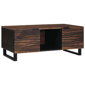 vidaXL Table basse Marron et Noir 100 x 54 x 40 cm