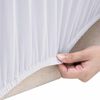 vidaXL Housse extensible de canap&eacute; 2 places Blanc Jersey de polyester