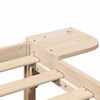 vidaXL Cadre de lit Naturel 140 x 190 cm Pin massif