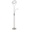 vidaXL Lampadaire 18 W argenté 180 cm variable