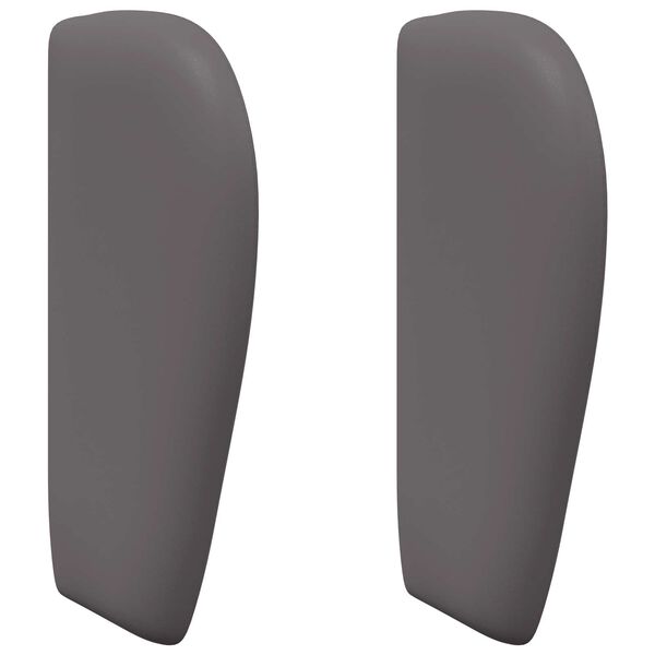 vidaXL Oreille de t&ecirc;te de lit Gris Fonc&eacute; 40 x 23 x 6 cm PVC