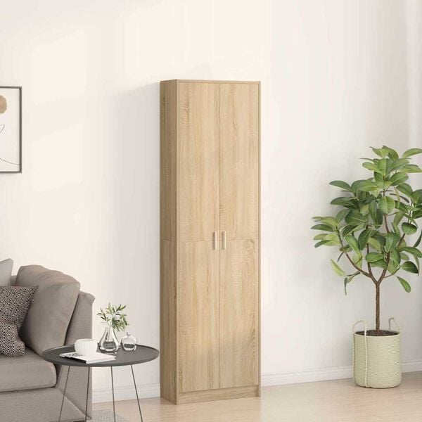 vidaXL Armoire Chêne Sonoma 55 x 25 x 189 cm Bois d'ingénierie