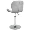 vidaXL Chaise pivotante de salle &agrave; manger Gris clair Velours