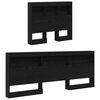 vidaXL Tête de lit de rangement Chêne noir 80 cm Bois d'ingénierie