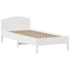 vidaXL Lit biblioth&egrave;que sans matelas blanc 75x190cm bois de pin massif