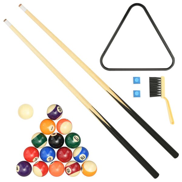 vidaXL Table de billard 184x108x82 cm Marron