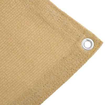 vidaXL Tapis de tente sable 200x200 cm PEHD