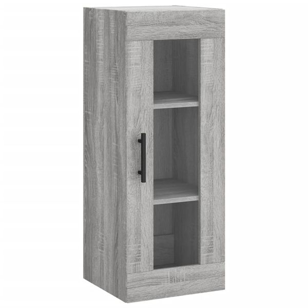 vidaXL Armoire murale sonoma gris 34,5x34x90 cm