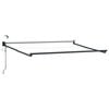 vidaXL Electric Awning Frame with LED and Wind Sensor 2,5 x 2 m