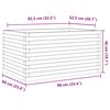 vidaXL Jardini&egrave;re 90x60x46 cm bois de pin massif