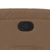 vidaXL Fauteuil inclinable Marron Tissu