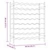 vidaXL Casier &agrave; bouteilles pour 48 bouteilles Blanc M&eacute;tal