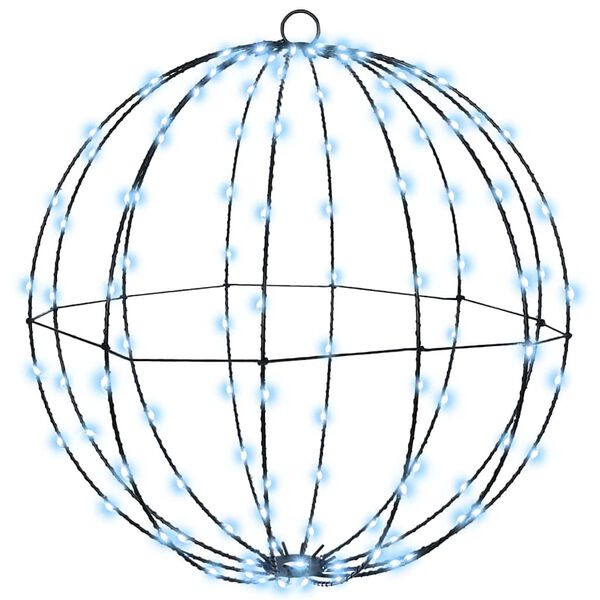 vidaXL Boule avec 320 LED 2 pcs Blanc froid 50,5 x 50,5 x 52 cm M&eacute;tal