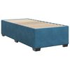 vidaXL Sommier &agrave; lattes de lit avec matelas bleu 90x190 cm velours