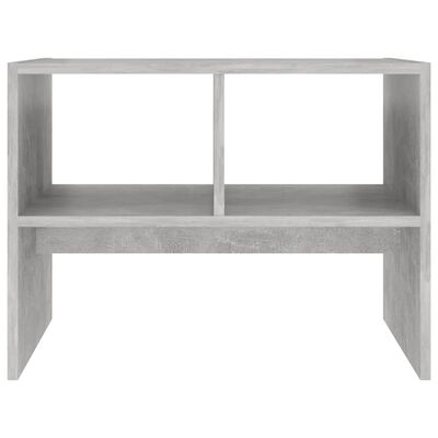 vidaXL Table d'appoint gris béton 60x40x45 cm bois d'ingénierie