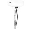 vidaXL Lampe suspendue industrielle 25 W Blanc Rond Manguier 32 cm E27