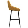 vidaXL Tabouret de bar Marron Velours