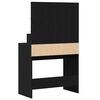 vidaXL Table de Toilette avec tiroir Chêne noir 80 x 41 x 134,5 cm