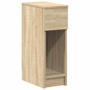 vidaXL Table de chevet avec tiroir ch&ecirc;ne sonoma 20x36x60 cm