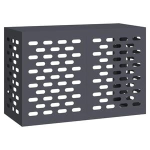 vidaXL Housse de climatiseur Anthracite 90 x 40 x 60 cm Acier