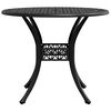 vidaXL Table de jardin noir &Oslash;90x75 cm aluminium coul&eacute;