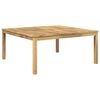 vidaXL Table basse Blanc 100 x 100,5 x 45 cm Bois d'Acacia Massif